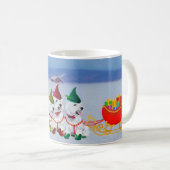 Kerst slee koffiemok (Voorkant rechts)