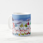 Kerst slee koffiemok (Voorkant links)