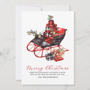 Kerst slee Merry Christmas