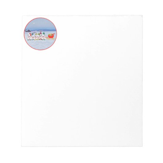 Kerst slee notitieblok (Voorkant)