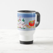 Kerst slee reisbeker (Voorkant rechts)