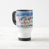 Kerst slee reisbeker (Voorkant links)