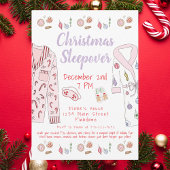 Kerst Sleepover Holiday Party Pyjama Robes Kaart