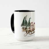 Kerst Sleigh Mok (Voorkant links)