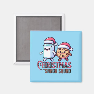 Kerst Snack Squad Melk en Cookie Magneet