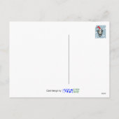 Kerst, sneeuw, cartoon, grappig feestdagenkaart (Achterkant)