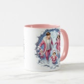 Kerst Sneeuw Leuke Koffie Mok (Voorkant rechts)