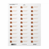 Kerst Sneeuwbol Retouradreslabels Etiket (Full Sheet)