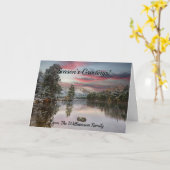 Kerst Sneeuwlandschap Scottish Loch Kaart (Gele Bloem)