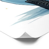 Kerst sneeuwman bar lounge drink feest poster (Hoek)