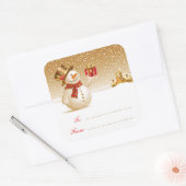 Kerst Sneeuwman Gift Label (Envelop)
