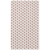 Kerst Sneeuwman Goud Vrolijke Kersttekst Tafelkleed (Voorkant)