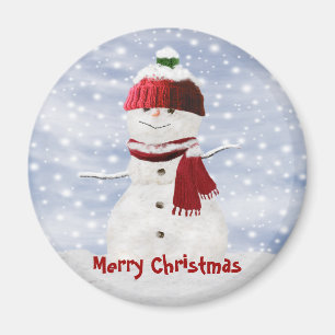 Kerst Sneeuwman Magneet