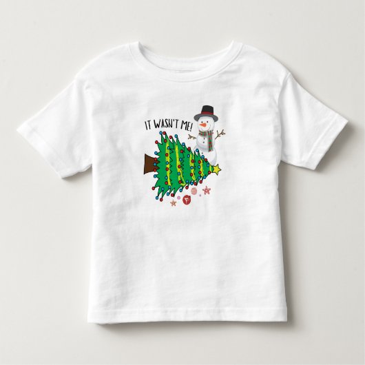 Kerst Sneeuwmannen Grappig Kinder Shirts (Voorkant)