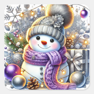 Kerst Sneeuwmensen Stickers