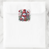 Kerst Sneeuwmensen Stickers (Tas)