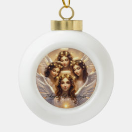 kerst sneeuwvlok  keramische bal ornament