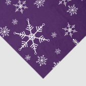 Kerst sneeuwvlok op Paarse Tissuepapier (Detail)