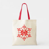 Kerst Sneeuwvlok Stijl Canvas tas (Achterkant)