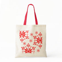 Kerst Sneeuwvlok Stijl Canvas tas