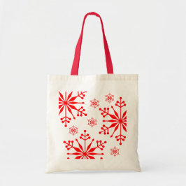 Kerst Sneeuwvlok Stijl Canvas tas