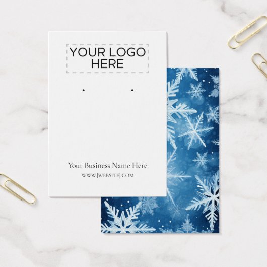 Kerst Sneeuwvlokken Oorbel Display Kaart (Kantoor)