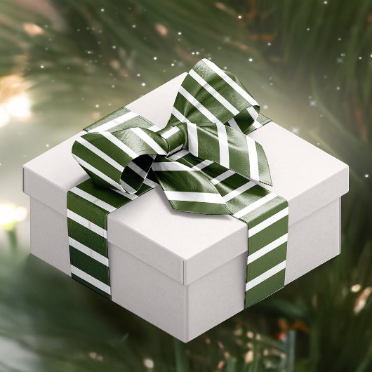 Kerst snoep Cane Stripes Groen en Wit Lint