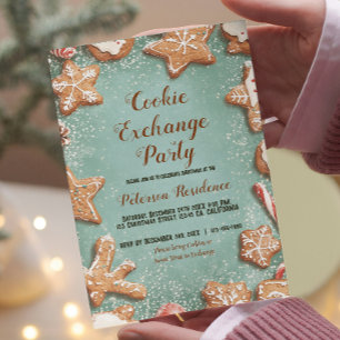 Kerst snoep en koekjes Exchange Party Kaart