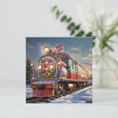 Kerst snoep kaart (Staand voorkant)