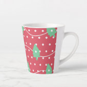 Kerst snoep kerstpatroon latte mok (Rechts)