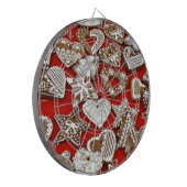 Kerst Snoep Kunst Dartbord (Voorkant Links)