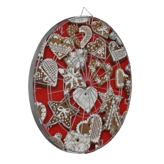 Kerst Snoep Kunst Dartbord (Voorkant Links)
