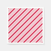 Kerst Snoep pepermunt feestdag servetten (Voorkant)