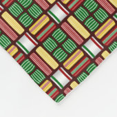 Kerst Snoep Plaid Fleece Gooi Deken (Hoek)
