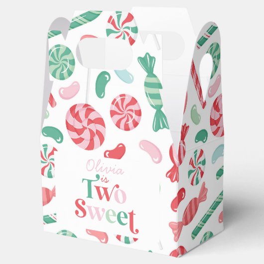 Kerst Snoep Twee lieve 2e Verjaardag Bedankdoosjes (Geopend)