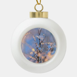 Kerst-sparend Keramische Bal Ornament