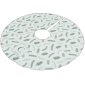 Kerst sparren patroon monogram kerstboom rok (Gekanteld)