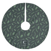 Kerst sparren patroon monogram kerstboom rok (Voorkant)