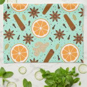 Kerst specerijen keukenhanddoeken (Gevouwen)