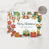 Kerst Speciale Kaart Notitiekaartje (Voorkant / Achterkant in situ)