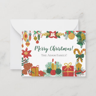 Kerst Speciale Kaart Notitiekaartje