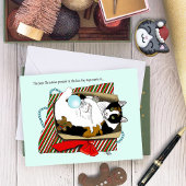 Kerst Speelgoed Box Cat Kaart