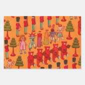 Kerst Speelgoed  Kinderen Spelen Inpakpapier Vel (Voorkant)