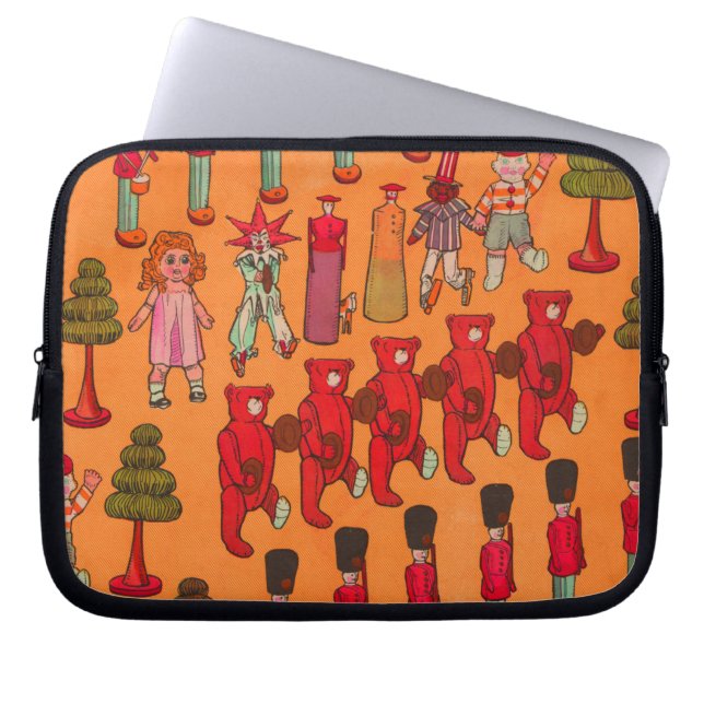 Kerst Speelgoed  Kinderen Spelen Laptop Sleeve (Voorkant)