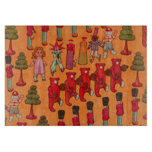 Kerst Speelgoed Kinderen Spelen Snijplank (Voorkant)