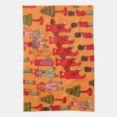 Kerst Speelgoed  Kinderen Spelen Theedoek (Verticaal)