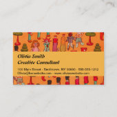 Kerst Speelgoed  Kinderen Spelen Visitekaartje (Voorkant)