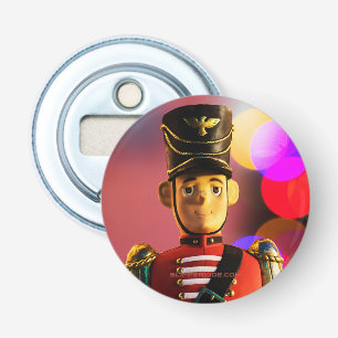 Kerst speelgoed soldaat beeldje SlipperyJoe gay pr Button Flesopener
