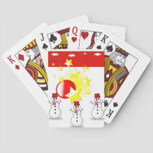Kerst speelkaartspel pokerkaarten
