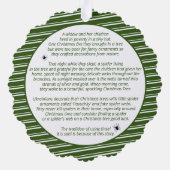 Kerst Spin Verhaal Papier Ornament Kaart (Achterkant)